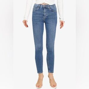 Topshop Moto Jamie Mid Blue Skinny Jeans Size 25 NWOT Women's